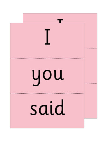 Read Write Inc. Phonics: Red Word Cards
