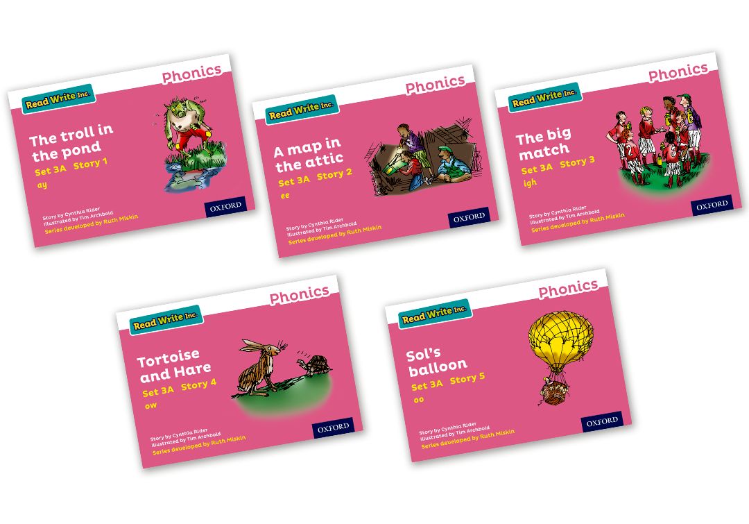 Pack contents: Read Write Inc. Phonics: Pink Set 3A Storybooks Mixed ...