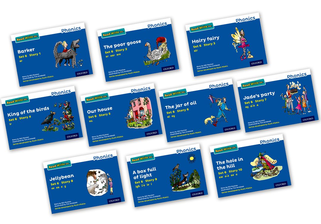 Pack contents: Read Write Inc. Phonics: Blue Set 6 Storybooks Mixed ...