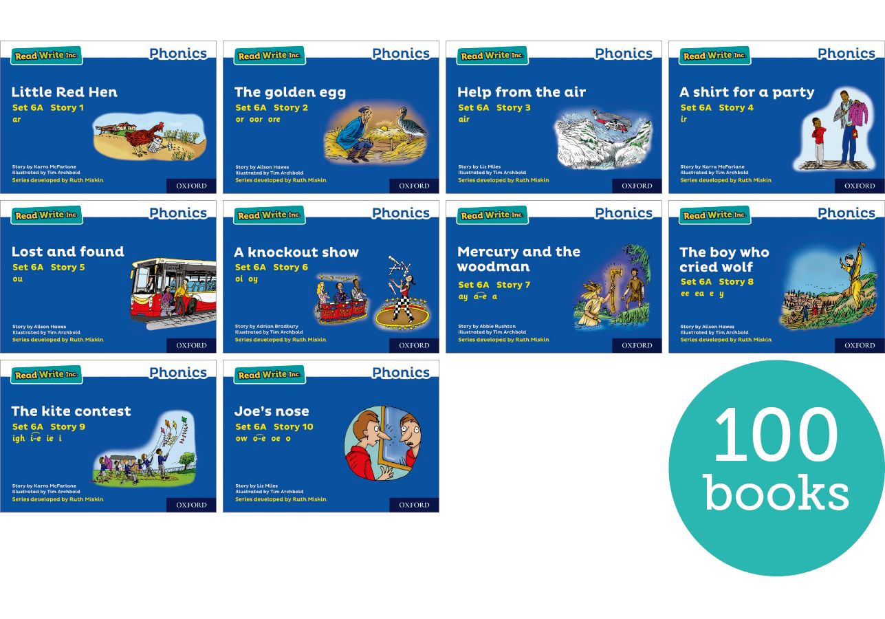 Pack contents: Read Write Inc. Phonics: Blue Set 6A Storybooks Pack of ...