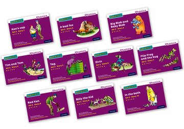 Pack contents: Read Write Inc. Phonics: Purple Set 2 Storybooks Mixed ...